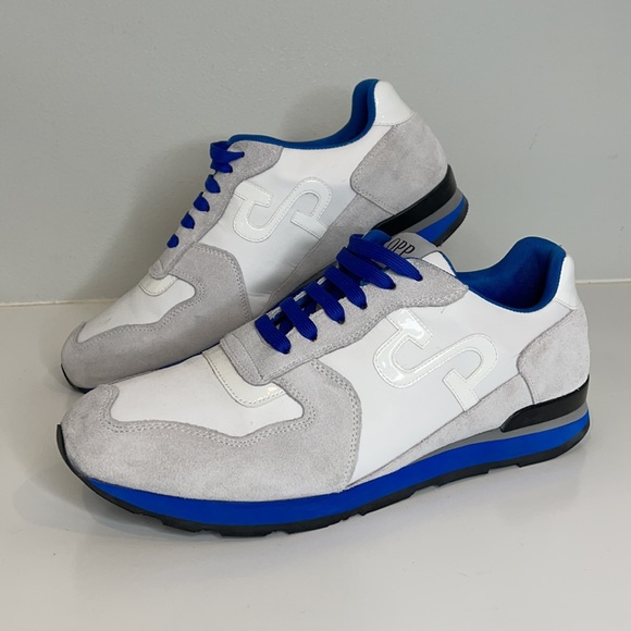 OPP France Lace Up Suede Sneakers in White Size 10 - Picture 2 of 7